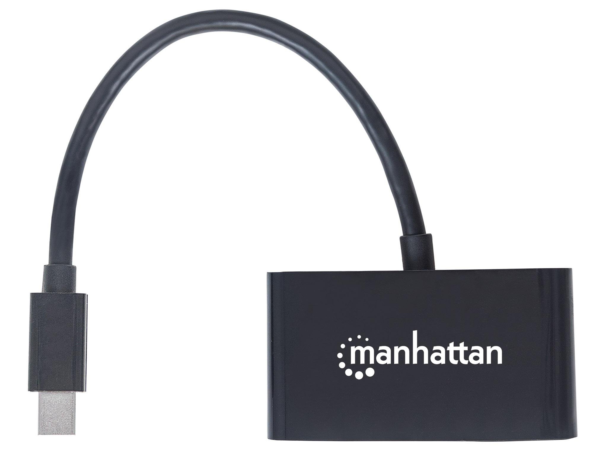 Adattatore Mini DisplayPort 2-in-1 4K HDMI VGA MANHATTAN - immagine 5