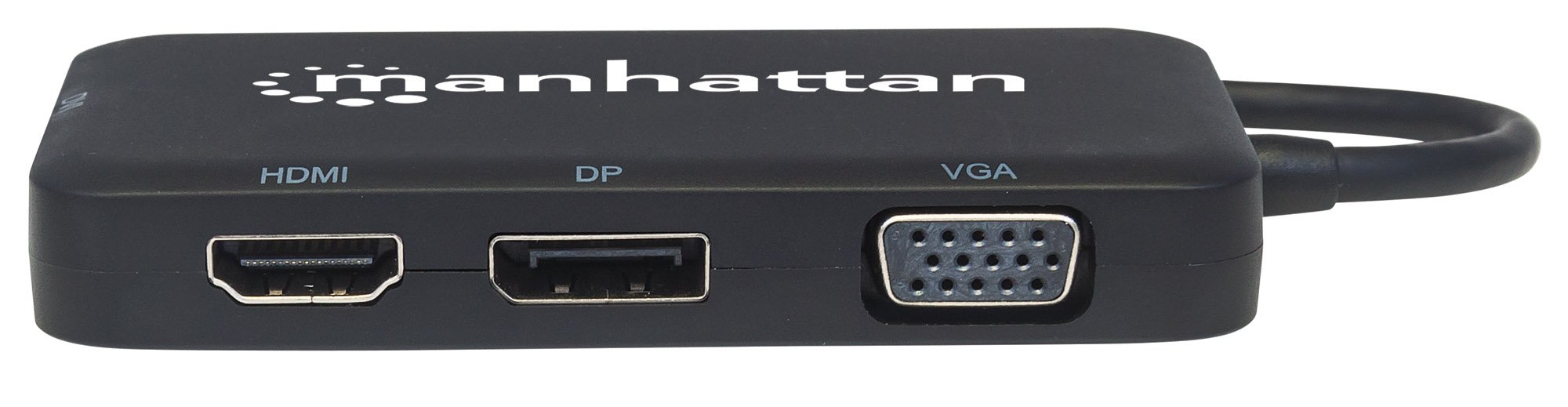 Adattatore Convertitore USB-C™ 4 in 1 a DP/HDMI/DVI/VGA Nero MANHATTAN - immagine 5