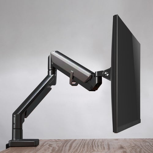 Supporto da Scrivania per Monitor LED 17-32'' con Molla a Gas Nero TECHLY - immagine 5