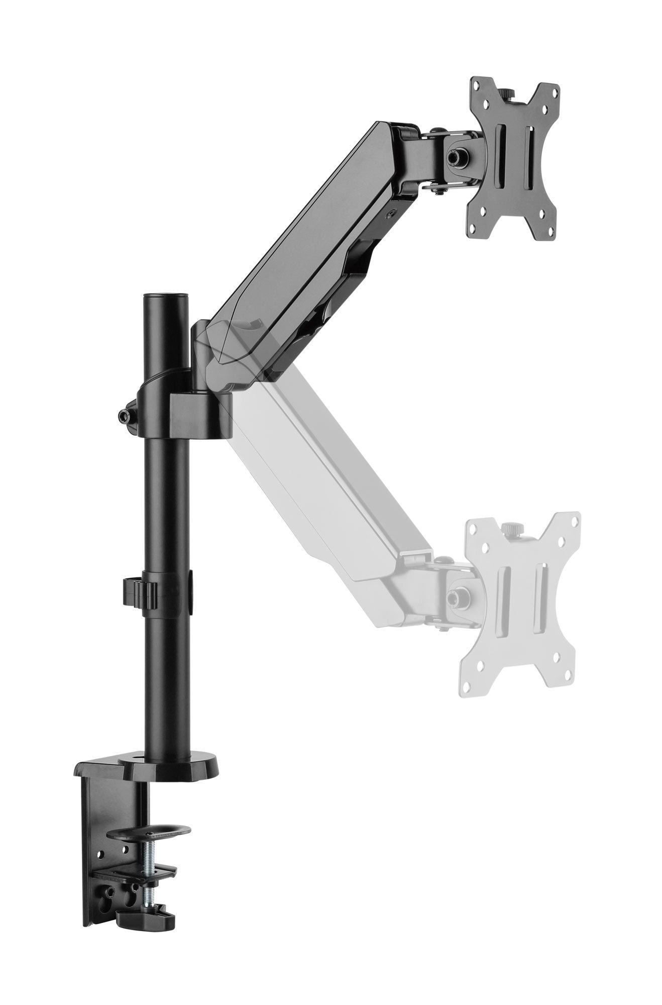 Supporto da Scrivania per Monitor 17-32'' con Molla a Gas Estensione 306 mm TECHLY - immagine 5
