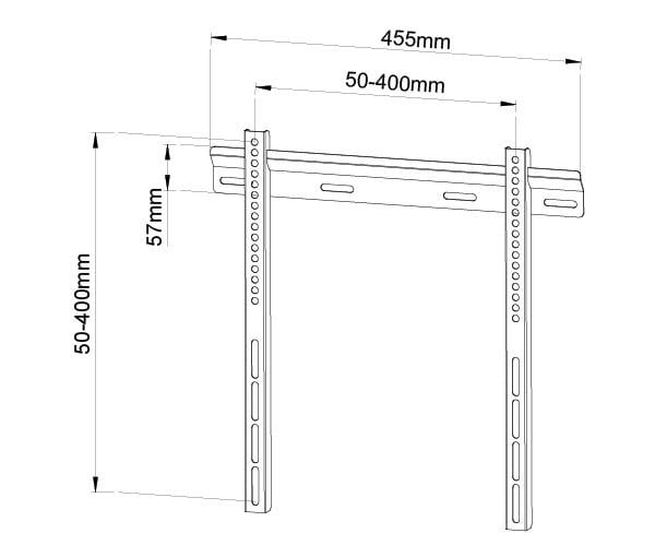 Staffa a Muro Ultra Slim TV LED LCD 23-55'' TECHLY - immagine 5