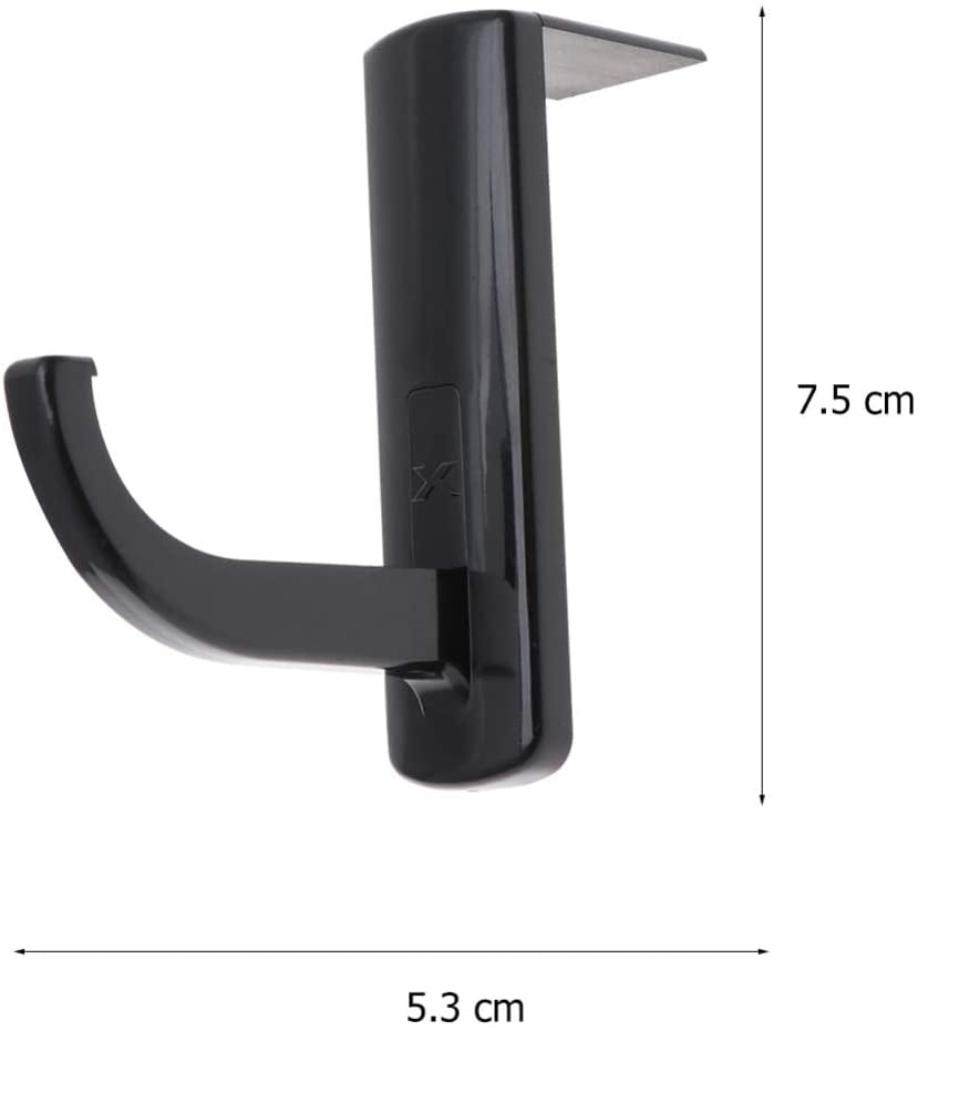 Supporto Cuffie Adesivo Universale per Monitor e Scrivania Nero (2 Pezzi) TECHLY - immagine 5