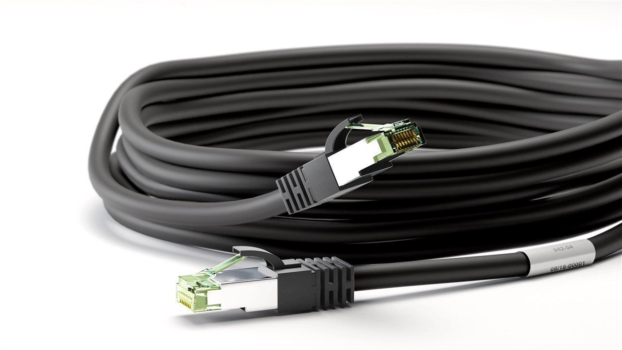 Cavo di rete Patch in rame Cat. 8.1 Nero SFTP LSZH 1m GOOBAY - immagine 5
