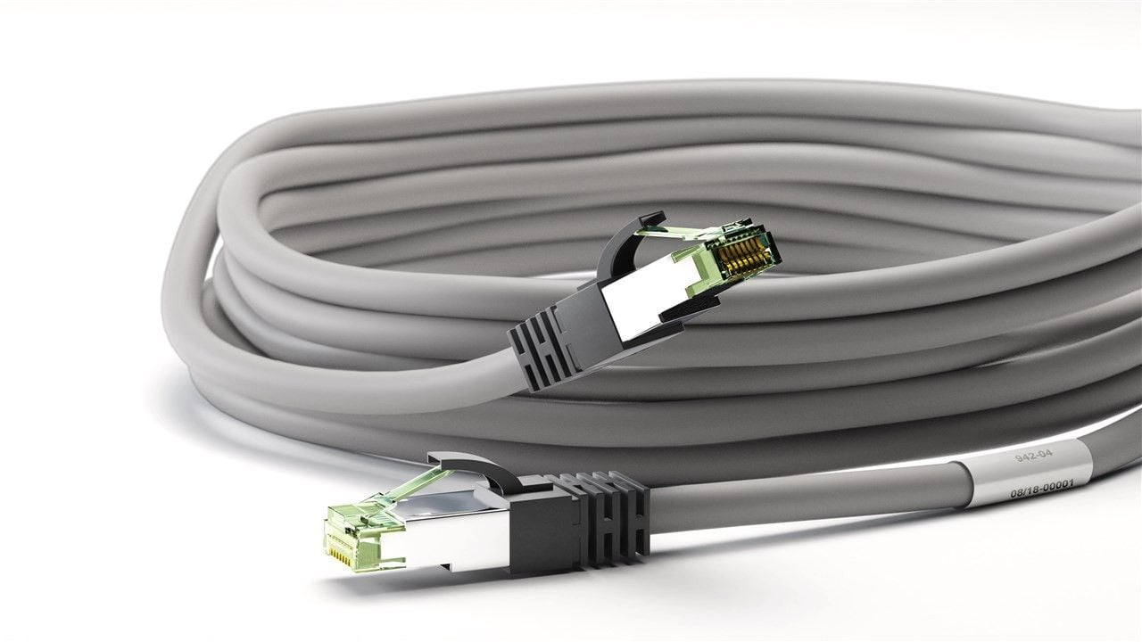 Cavo di rete Patch in rame Cat. 8.1 Grigio SFTP LSZH 1m GOOBAY - immagine 5