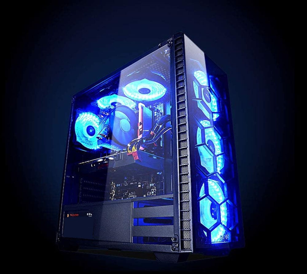 Ventola di Raffreddamento 4pin LED Blu 120 mm 1100 RPM Fan PC Gaming WHITE SHARK - immagine 5