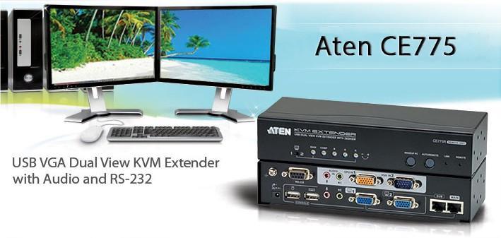 Extender KVM USB VGA Dual View con Deskew 300m CE775 ATEN - immagine 5