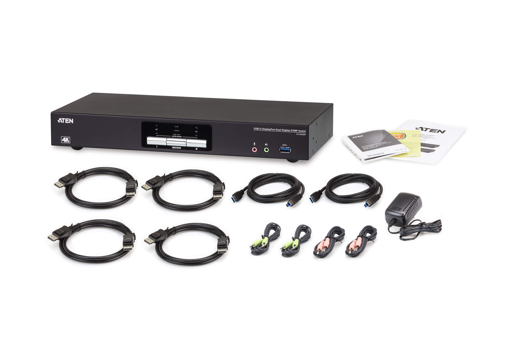 Switch KVMP Schermo Doppio USB3.0 4K DisplayPort 2 porte, CS1942DP ATEN - immagine 5
