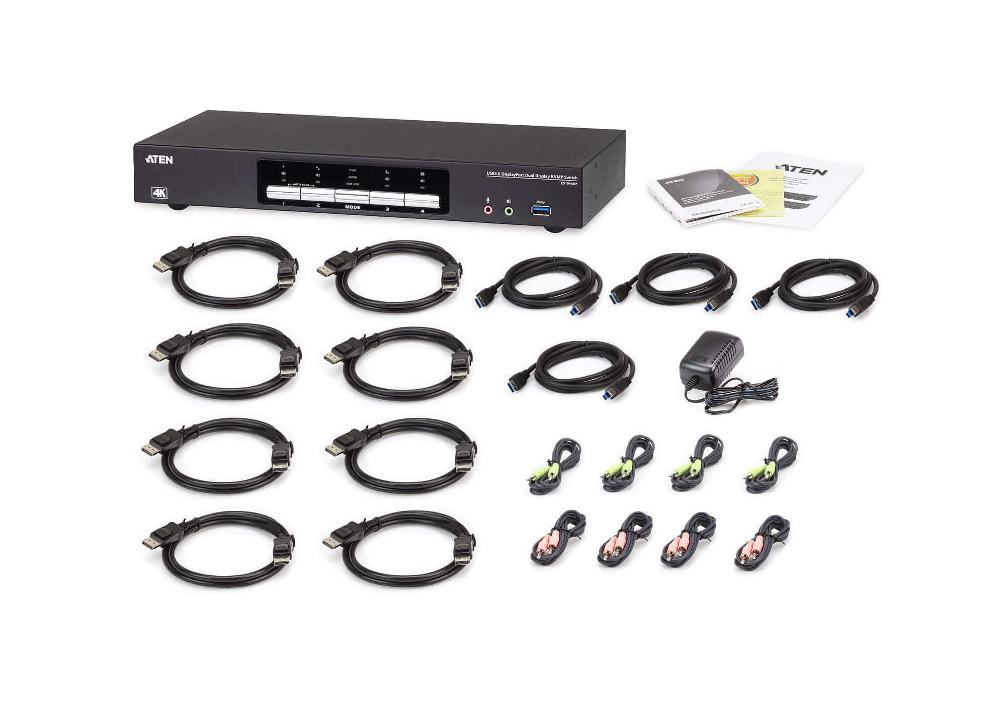 Switch KVMP Schermo Doppio USB3.0 4K DisplayPort 4 porte, CS1944DP ATEN - immagine 5