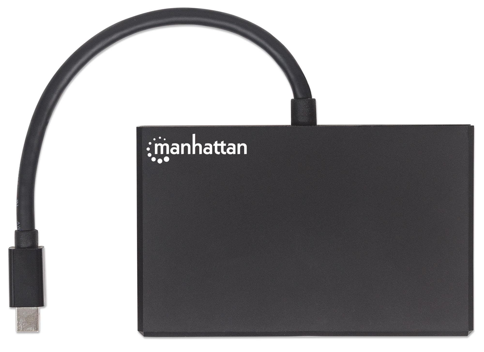 Splitter Hub Mini DisplayPort a 4 porte DisplayPort con MST MANHATTAN - immagine 5