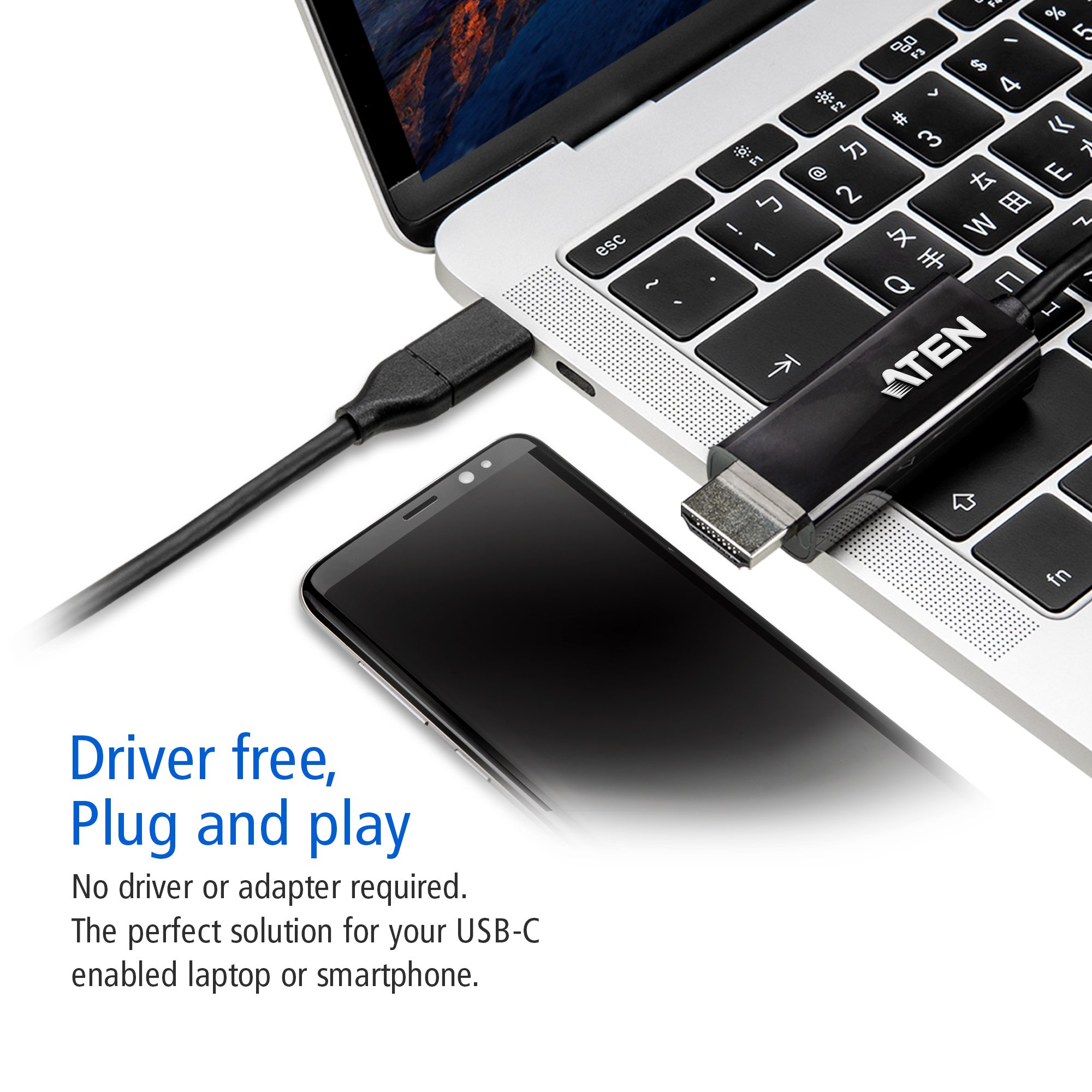 Cavo Convertitore da USB-C™ a HDMI 4K 2,7m, UC3238 ATEN - immagine 5