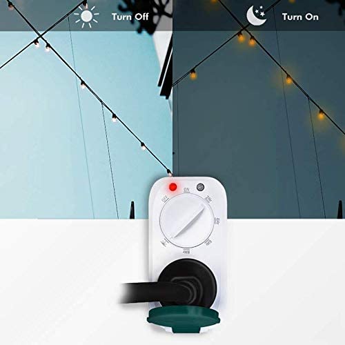 Timer Sensore Crepuscolare 7 Diverse Impostazioni IP44 Esterno Interno LOGILINK - immagine 5