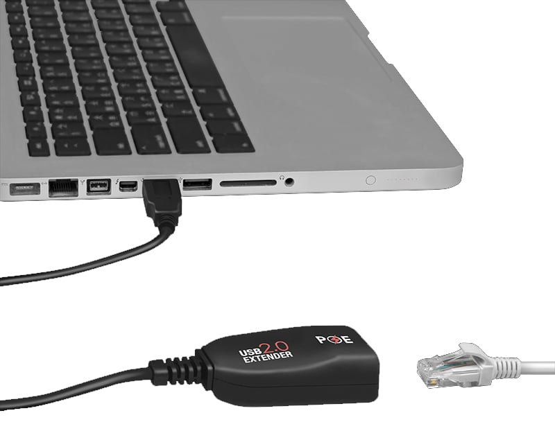 Extender USB Cat.5E Cat.6 fino a 50m con PoE LOGILINK - immagine 4
