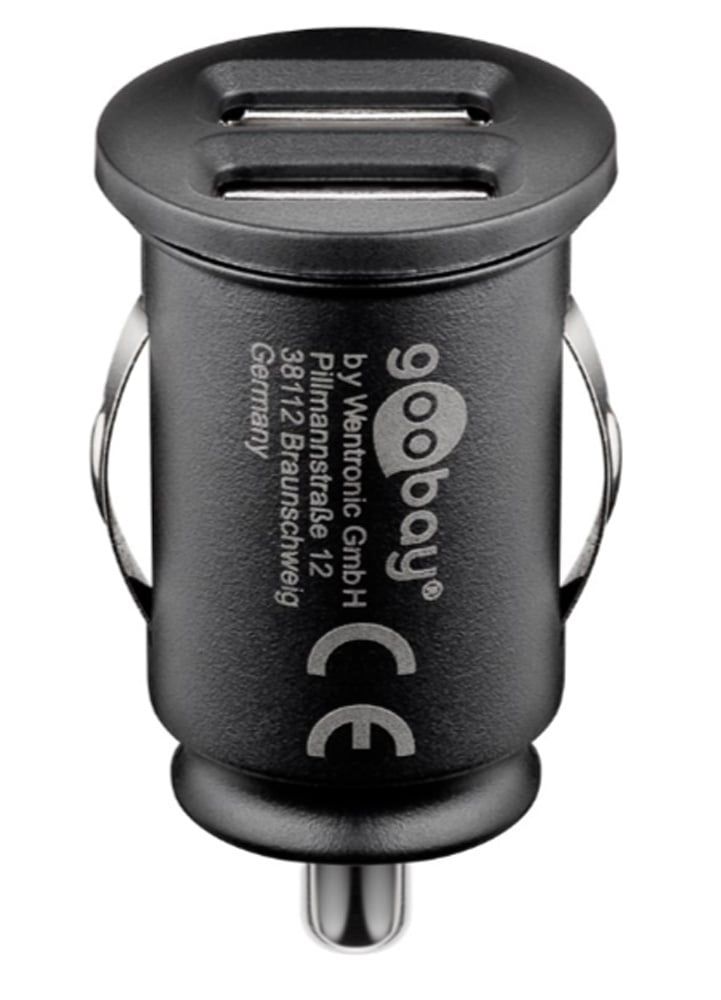 Caricatore Compatto da Auto 2 porte USB max.24W/4.8A Nero GOOBAY - immagine 4