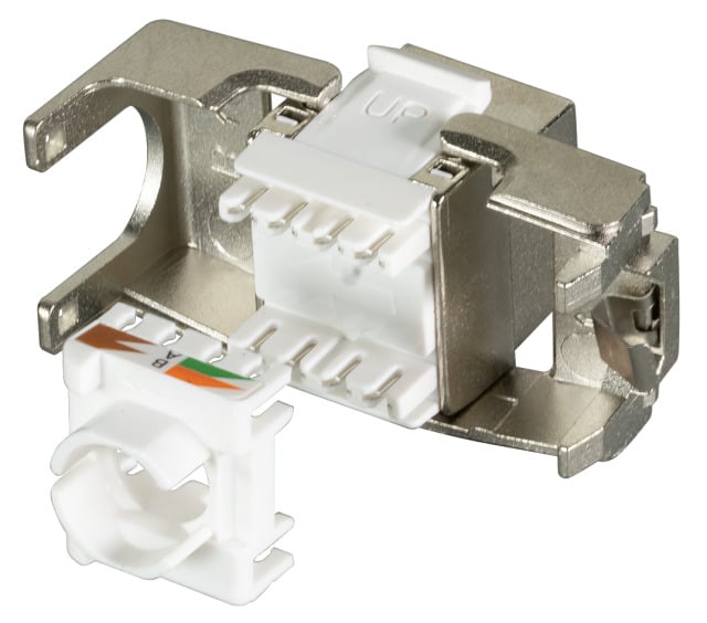 Frutto Keystone RJ45 Cat.6A STP AWG22-26 Short Body OEM - immagine 5