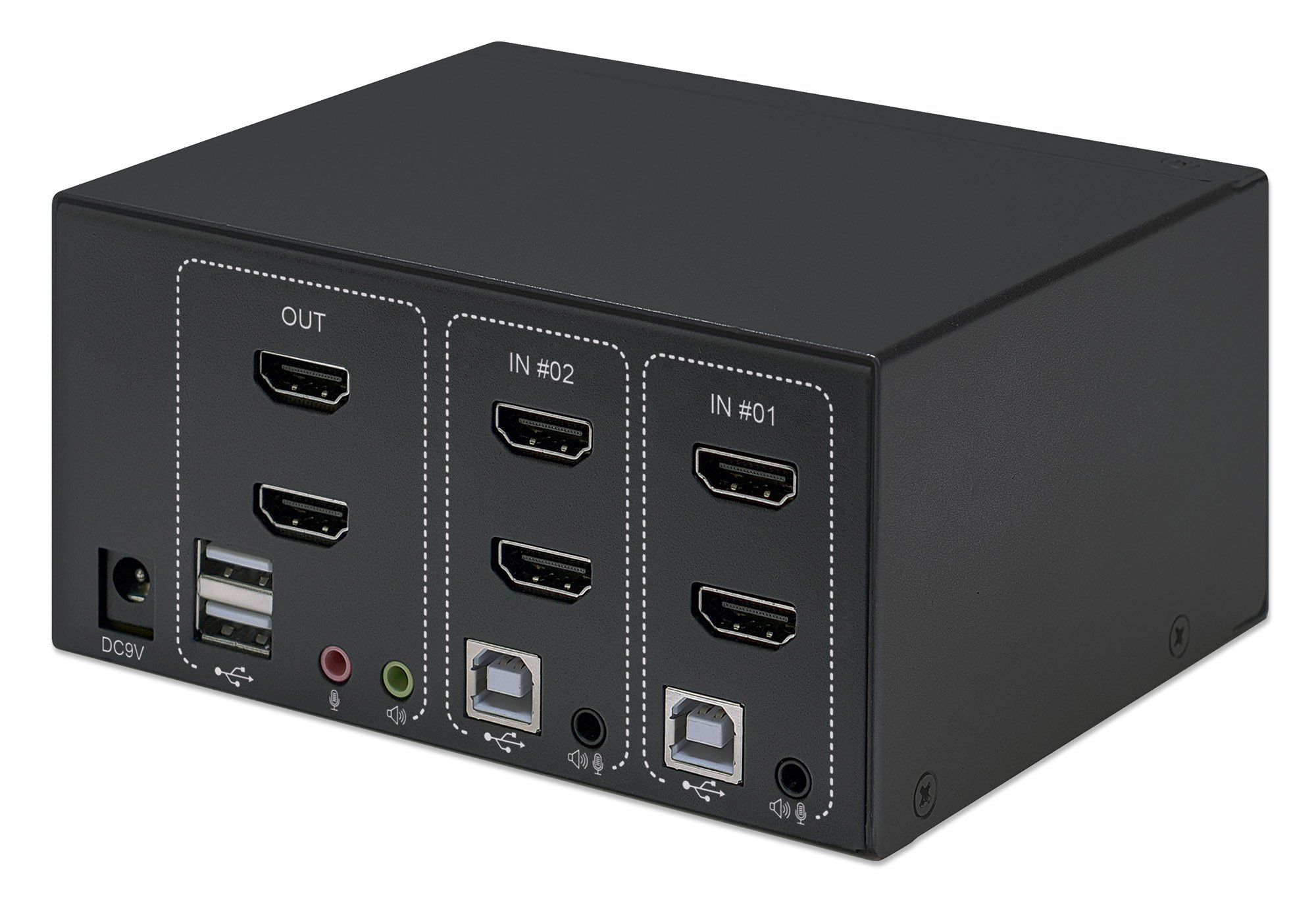 Switch KVM HDMI 2 porte Doppio monitor MANHATTAN - immagine 5
