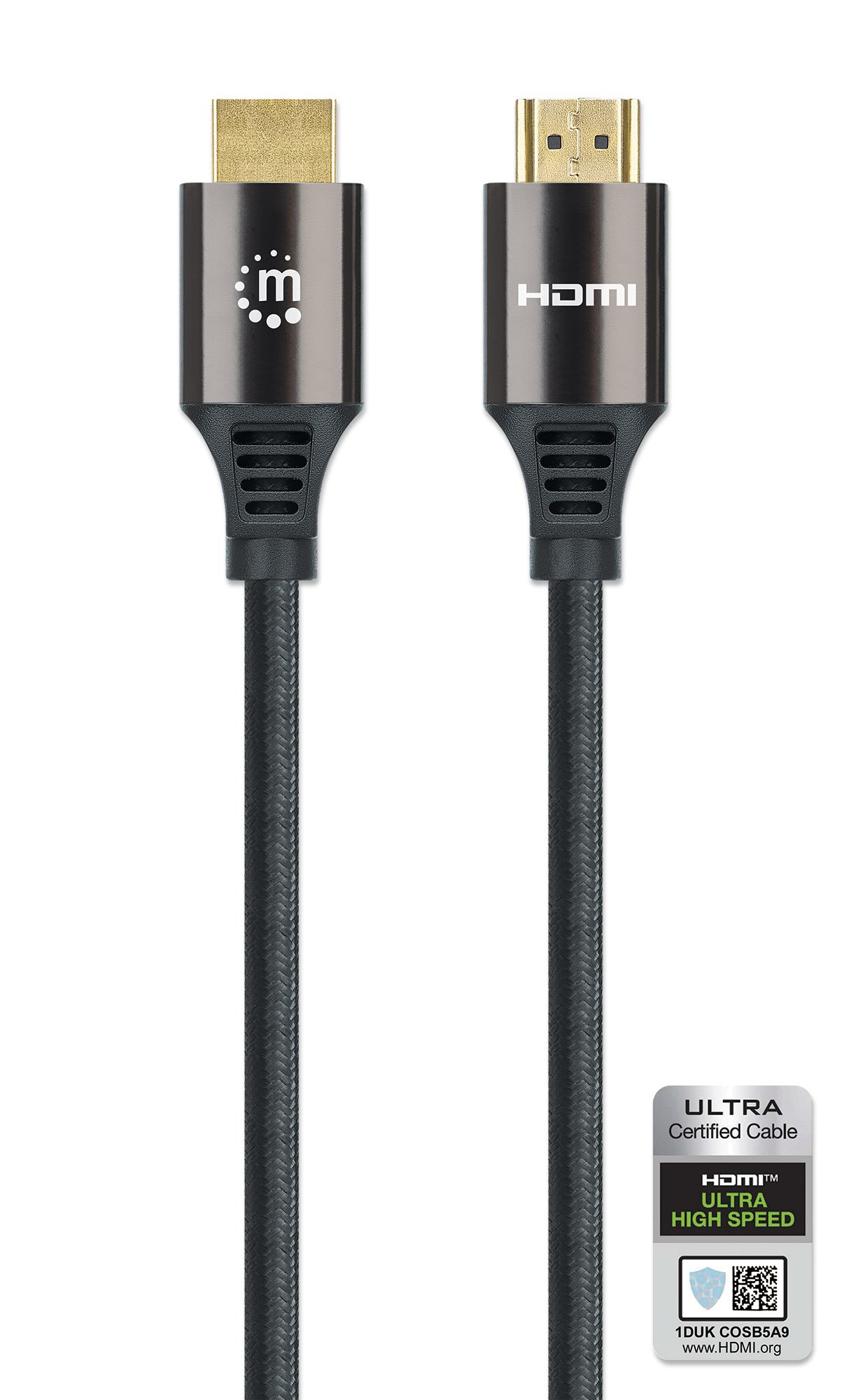 Cavo HDMI con Ethernet ad Altissima Velocità Certificato 8K@60Hz eARC 1m MANHATTAN - immagine 5
