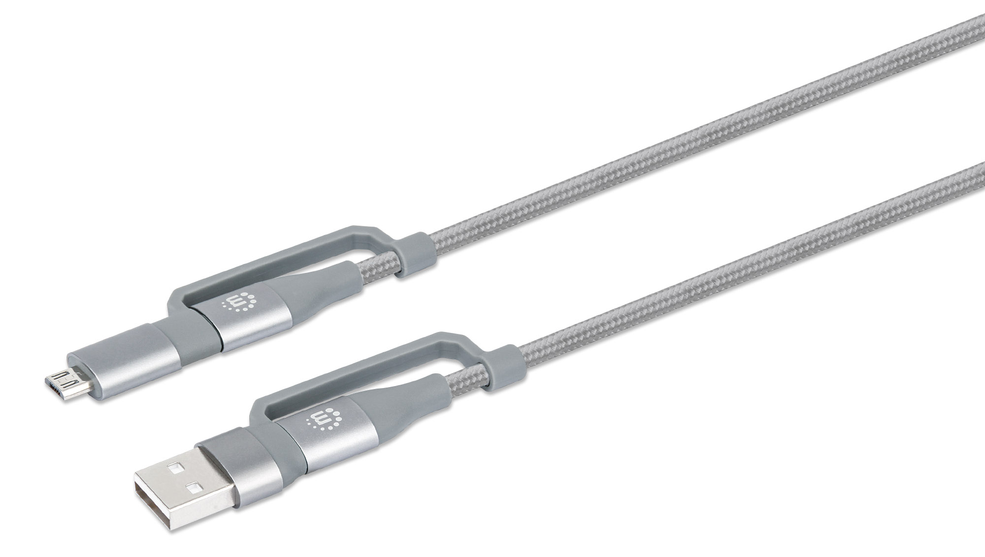 Cavo USB di Ricarica 4-in-1 USB-A, Micro-USB e due USB-C™ 1m MANHATTAN - immagine 5