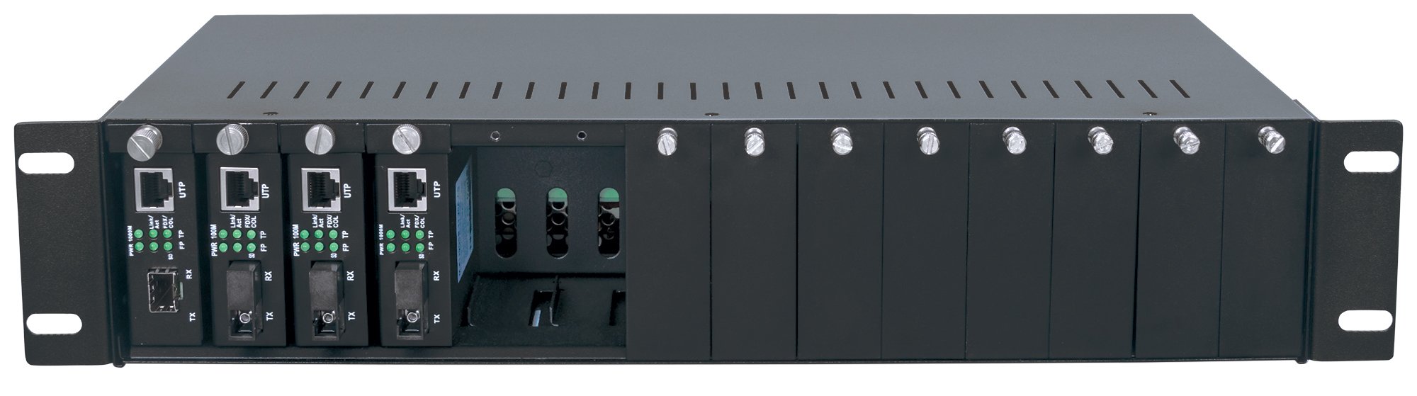 Media Converter Chassis 19'' a 14 Porte INTELLINET - immagine 3