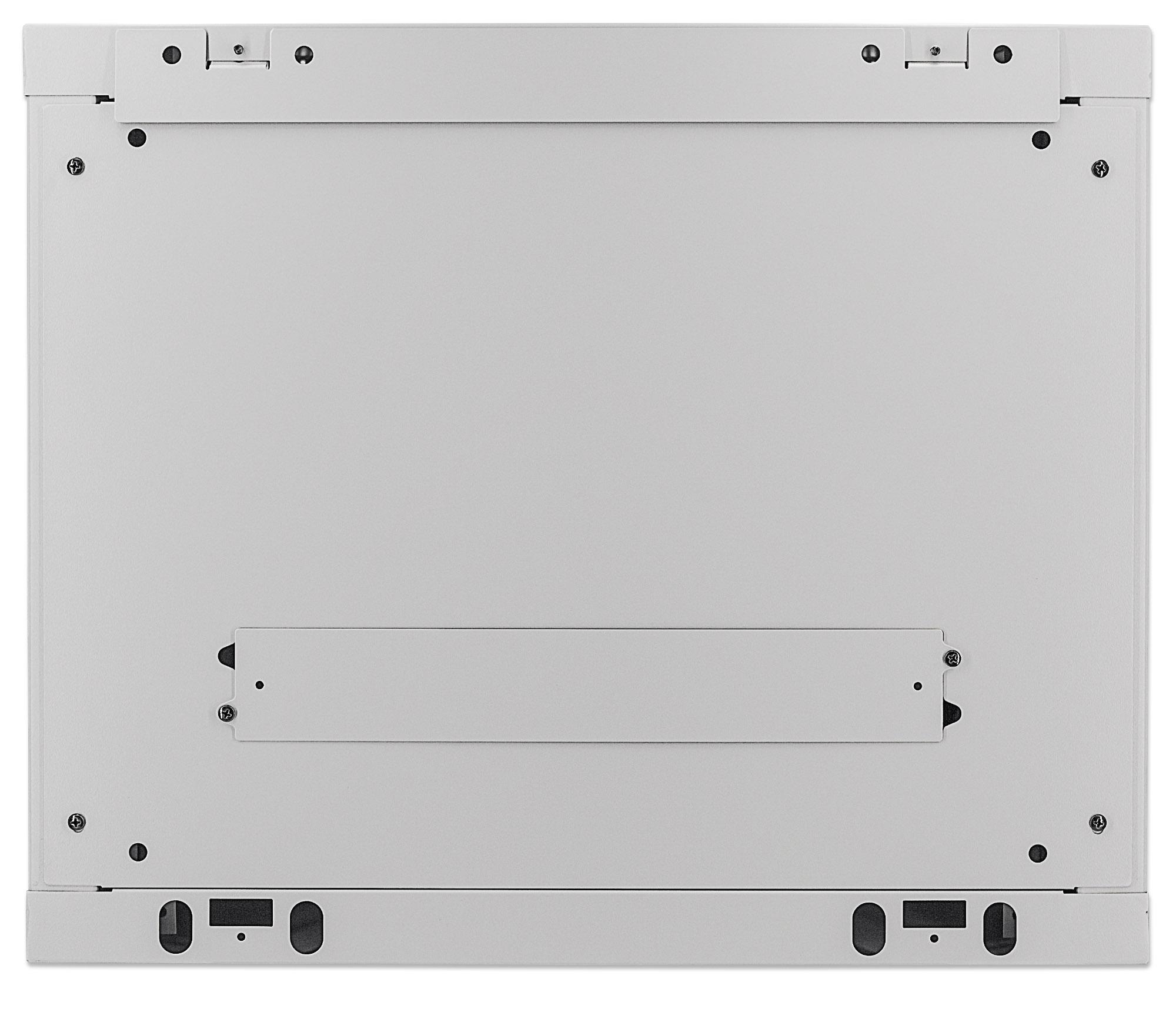 Armadio Rack 19'' a muro 9 unità sezione unica prof. 450 Grigio INTELLINET - immagine 5