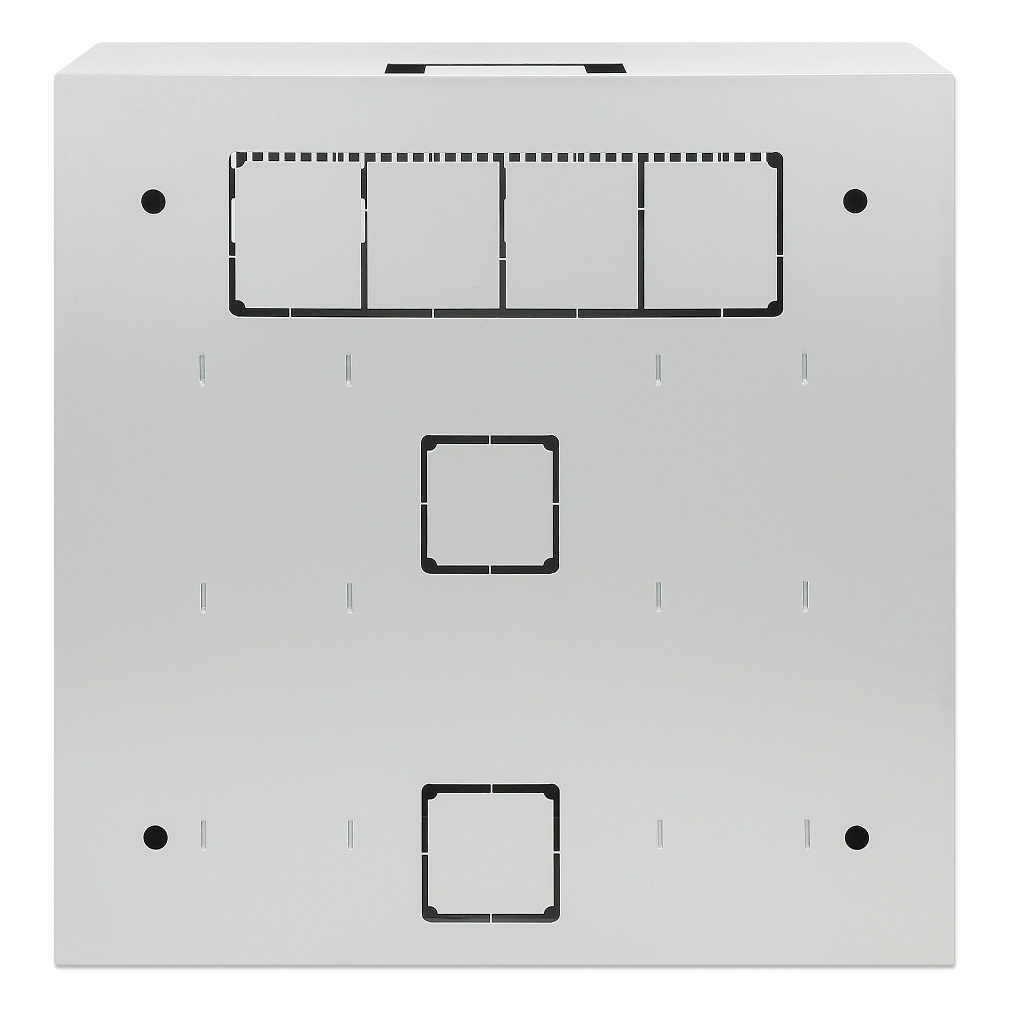Armadio 19'' a muro a basso profilo con montanti orizzontali 4U e verticali 2U INTELLINET - immagine 5