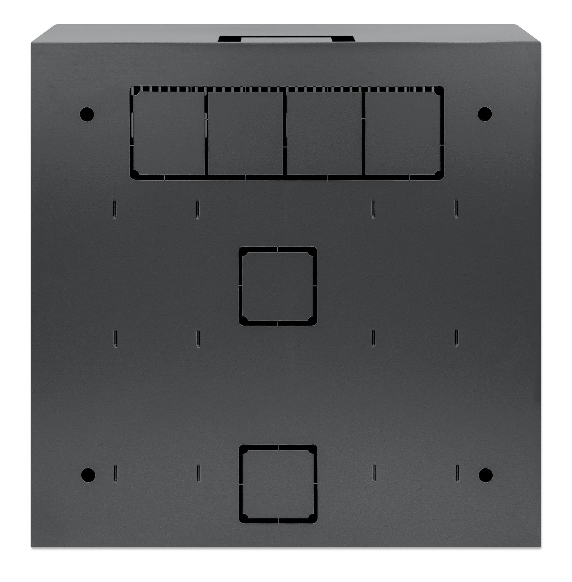 Armadio 19'' a muro a basso profilo con montanti orizzontali 4U e verticali 2U INTELLINET - immagine 5