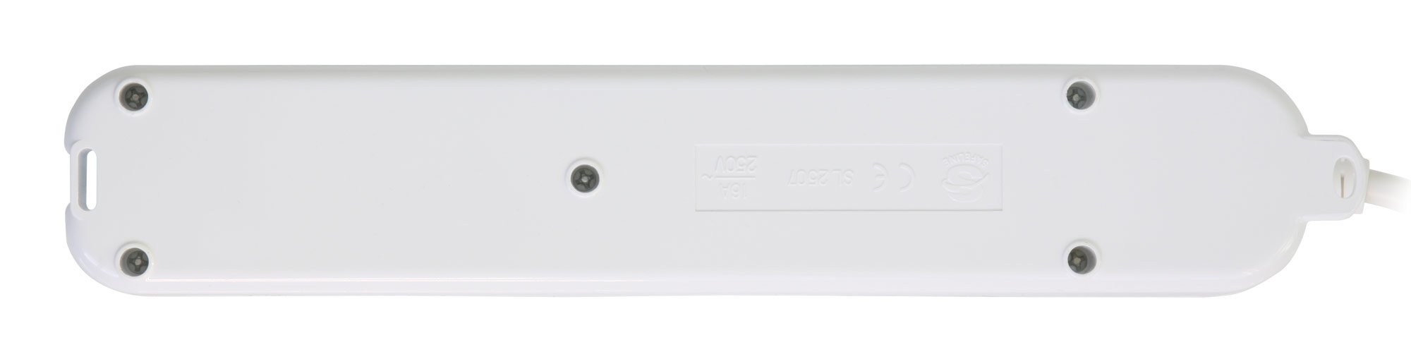 Multipresa 6 Posti Italiana Bipasso con 2 Prese USB Bianca TECHLY - immagine 5