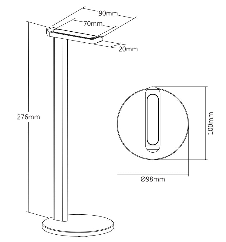 Stand in Alluminio per Cuffie LOGILINK - immagine 4
