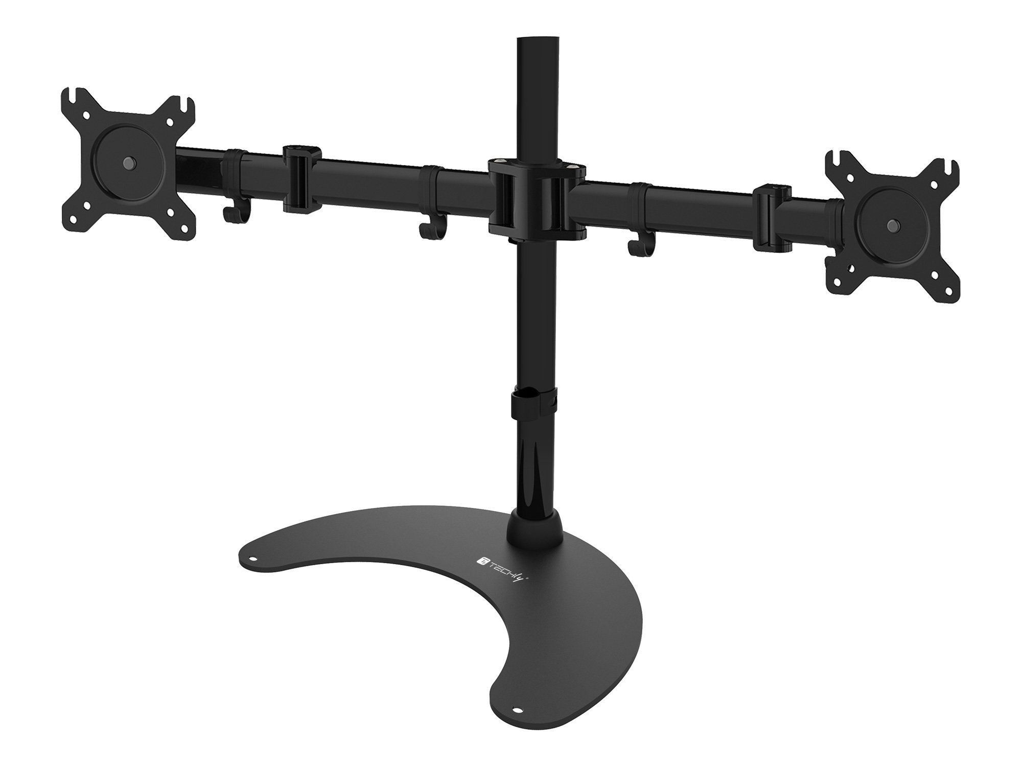 Supporto da scrivania per 2 Monitor 13-27'' con base h.400m TECHLY - immagine 5