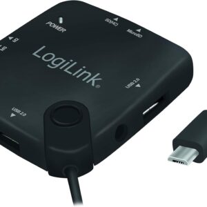 HUB Multifunzione On-The-Go Micro-USB e Lettore di Schede LOGILINK