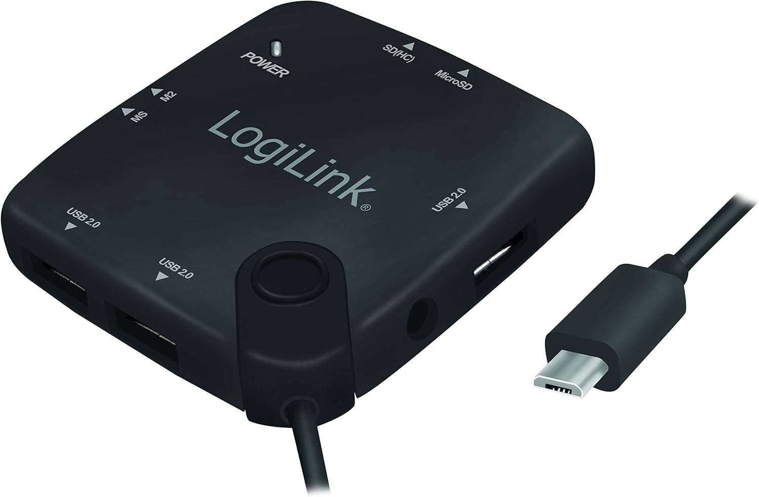 HUB Multifunzione On-The-Go Micro-USB e Lettore di Schede LOGILINK