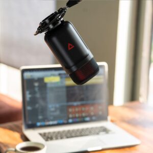Microfono Mdrill XLR a Condensatore 25 Hz-20 kHz Nero THRONMAX