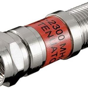Attenuatore SAT 10dB F/F Maschio/Femmina GOOBAY