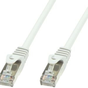 Cavo di rete Patch in rame Cat.6 Bianco SFTP LSZH 1m TECHLY PROFESSIONAL