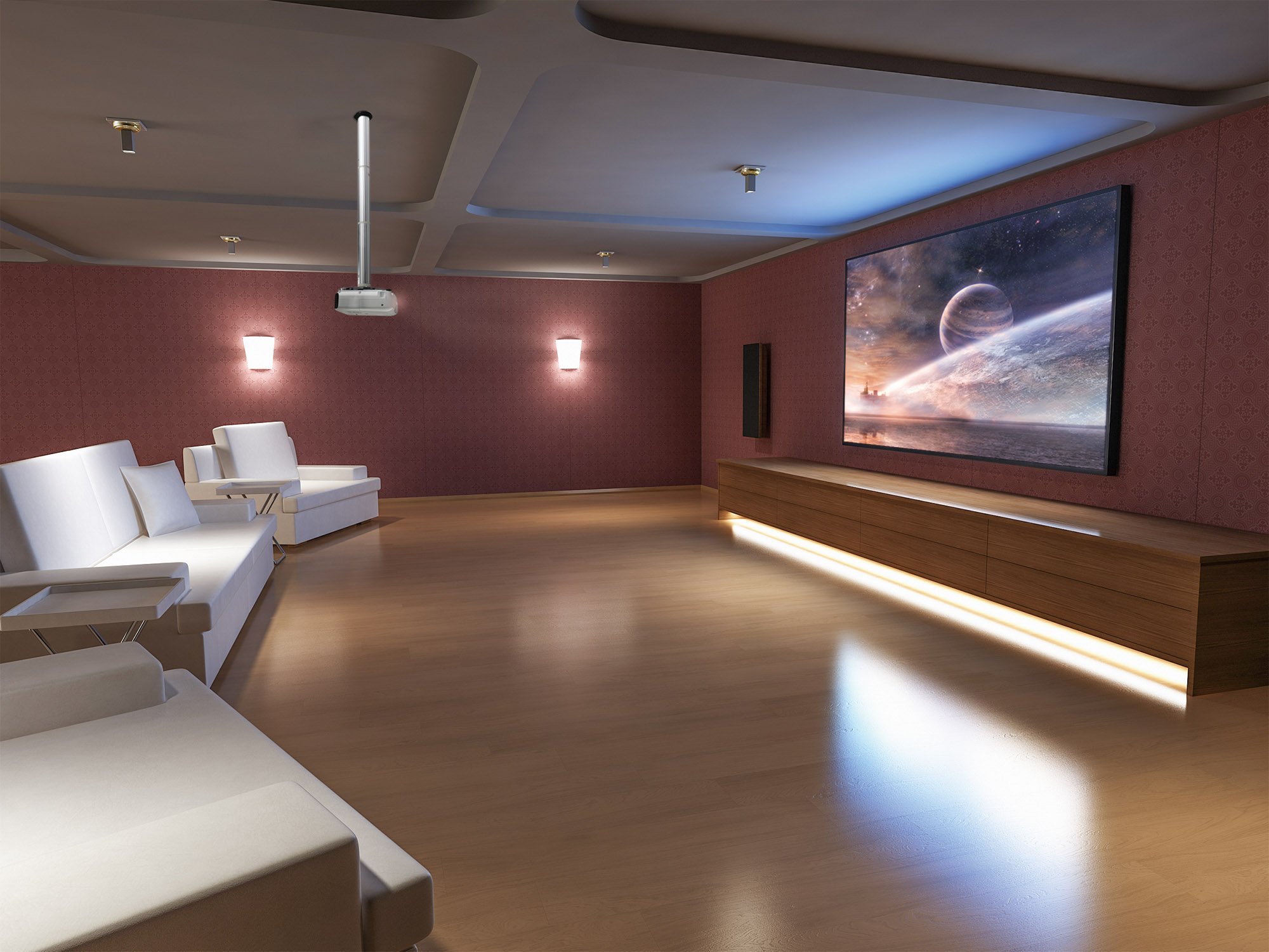Staffa Universale per Proiettore 10kg a Soffitto MANHATTAN - immagine 9