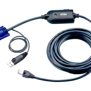 Adattatore KVM VGA 1 porta USB con cavo 5m, KA7970-AX ATEN