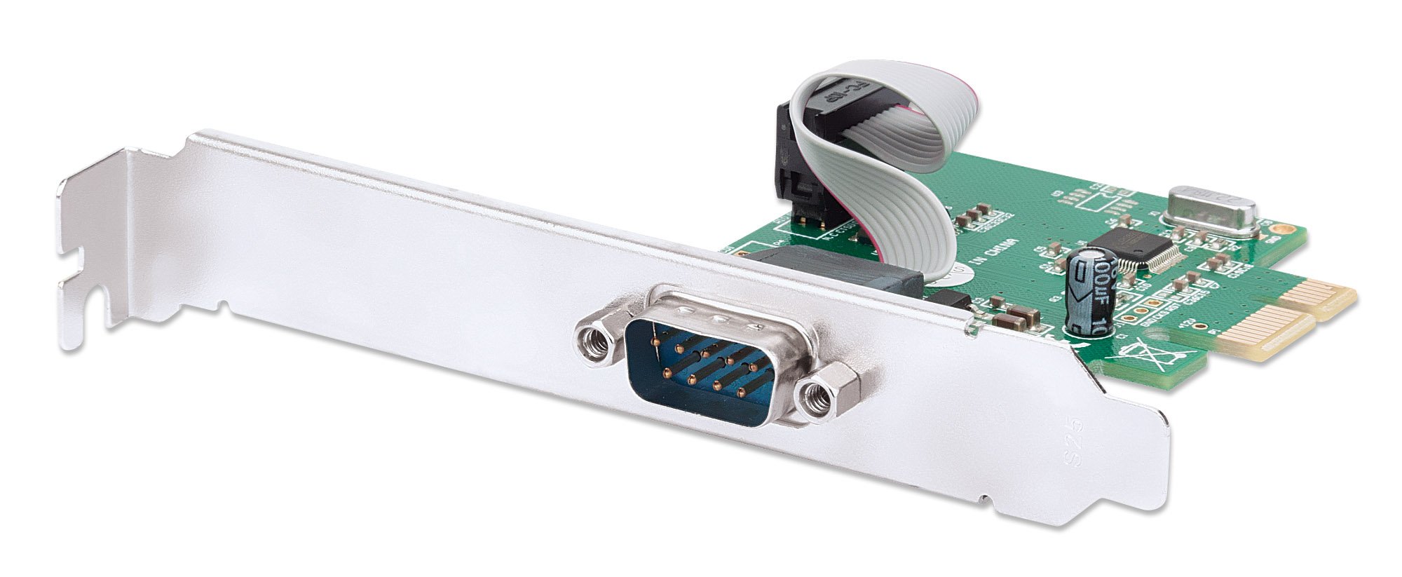 Scheda PCI Express Seriale 1 Porta DB9 M MANHATTAN