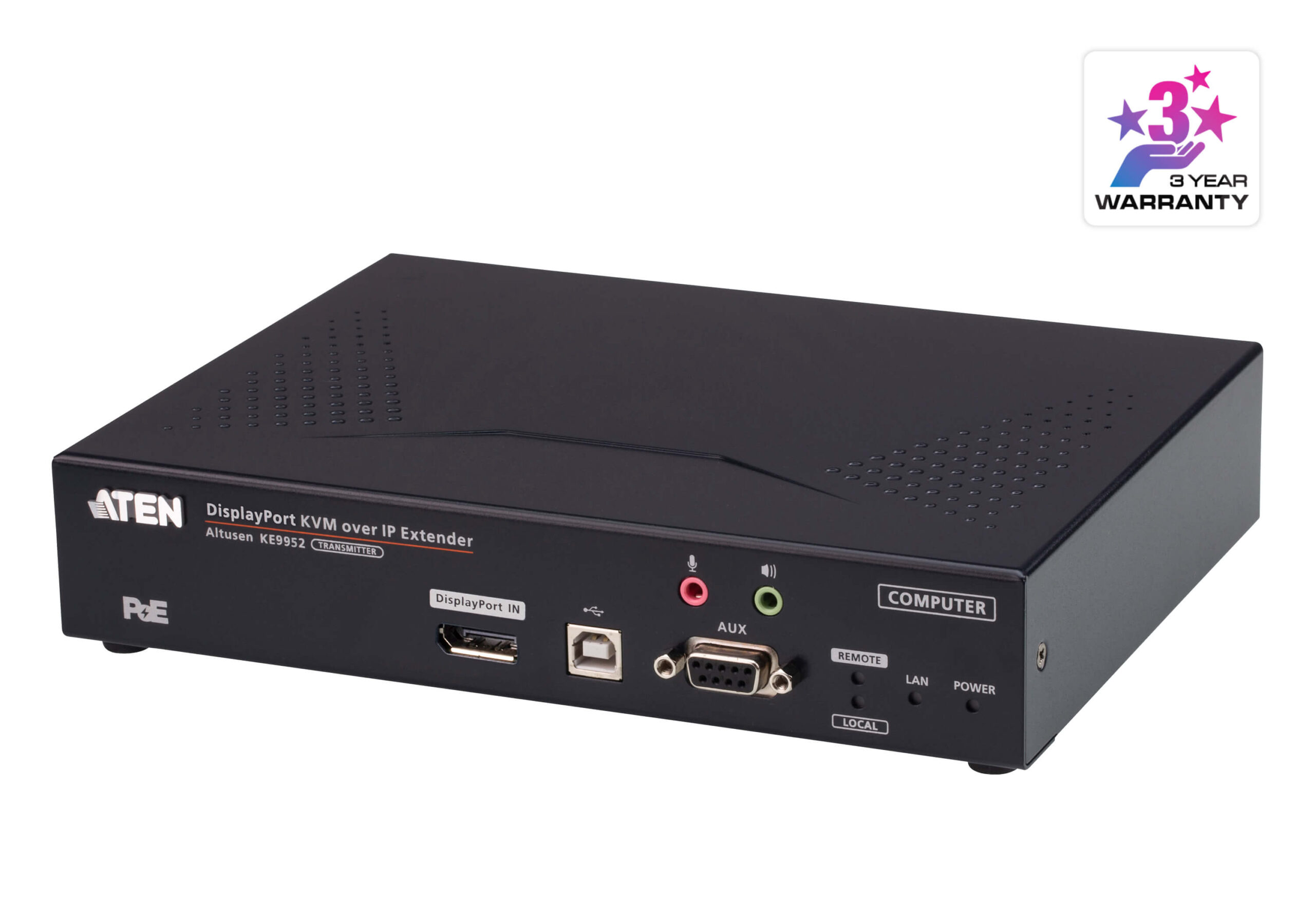 Trasmettitore KVM over IP 4K DisplayPort Display Singolo PoE, KE9952T ATEN