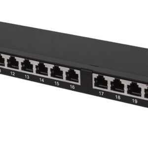 Pannello Patch 24 posti 19'' 0.5U Cat6 FTP Nero INTELLINET