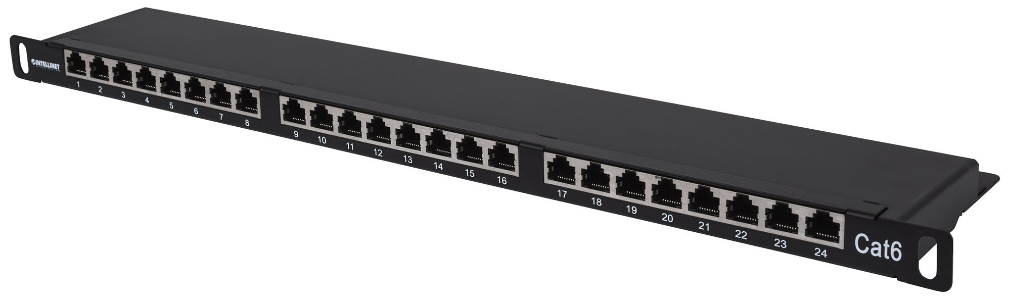 Pannello Patch 24 posti 19'' 0.5U Cat6 FTP Nero INTELLINET