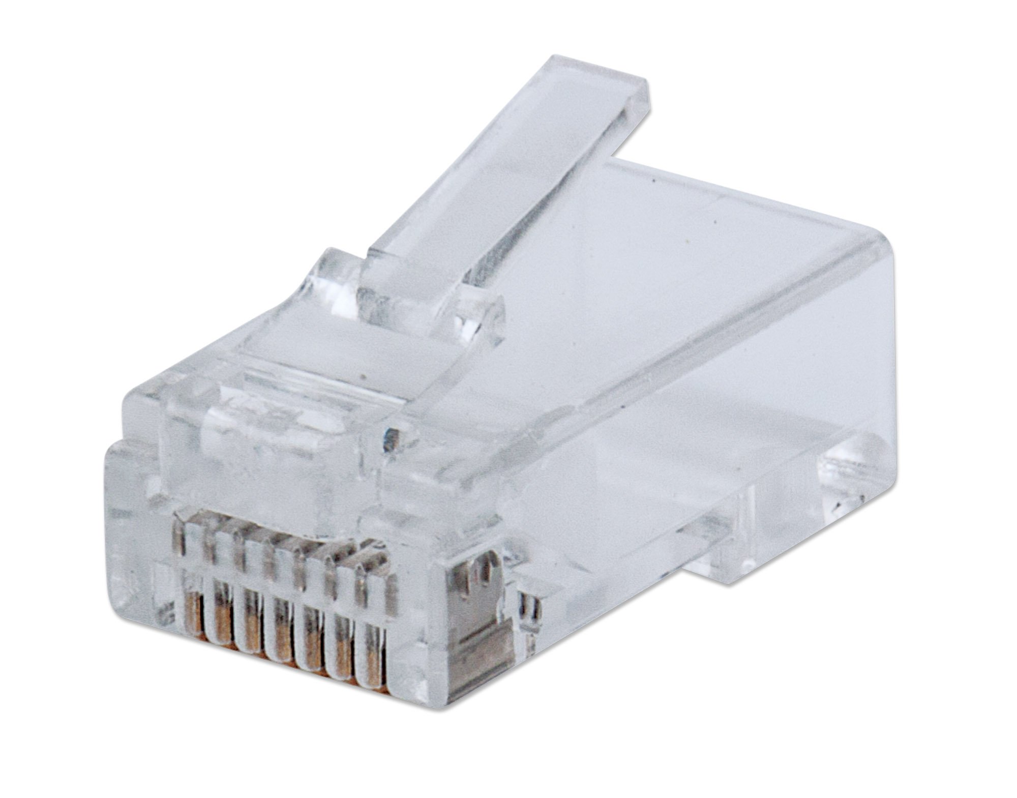 Confezione 100 Plug modulari RJ45 Passanti Cat5e FastCrimp INTELLINET