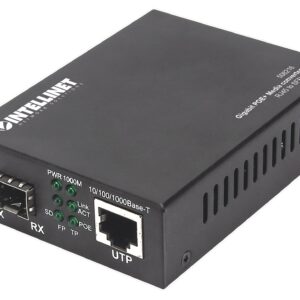 Media Converter Gigabit PoE+ INTELLINET