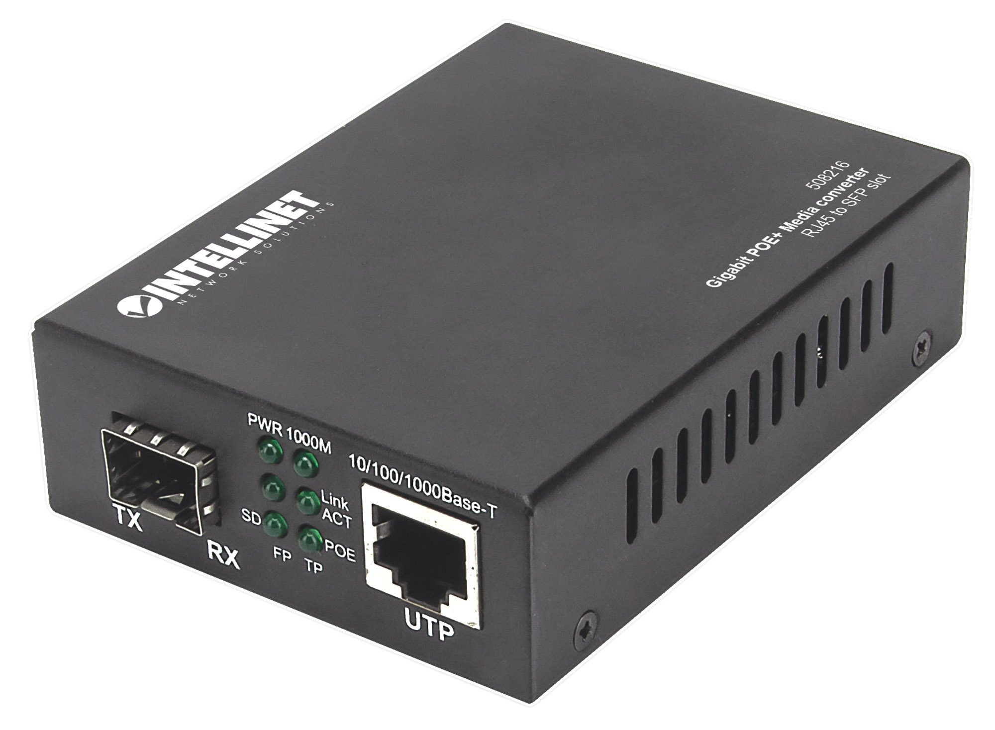 Media Converter Gigabit PoE+ INTELLINET