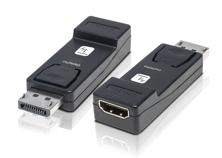 Adattatore Convertitore da DisplayPort DP 1.2 a HDMI 4K 30Hz Nero TECHLY