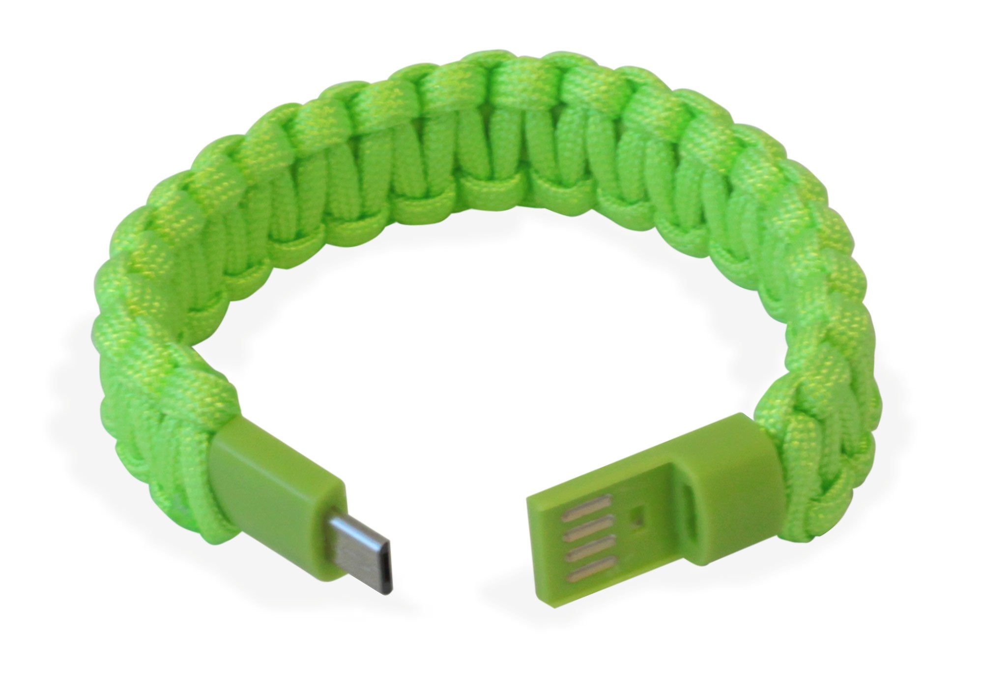 Bracciale Paracord con Micro USB Verde MANHATTAN