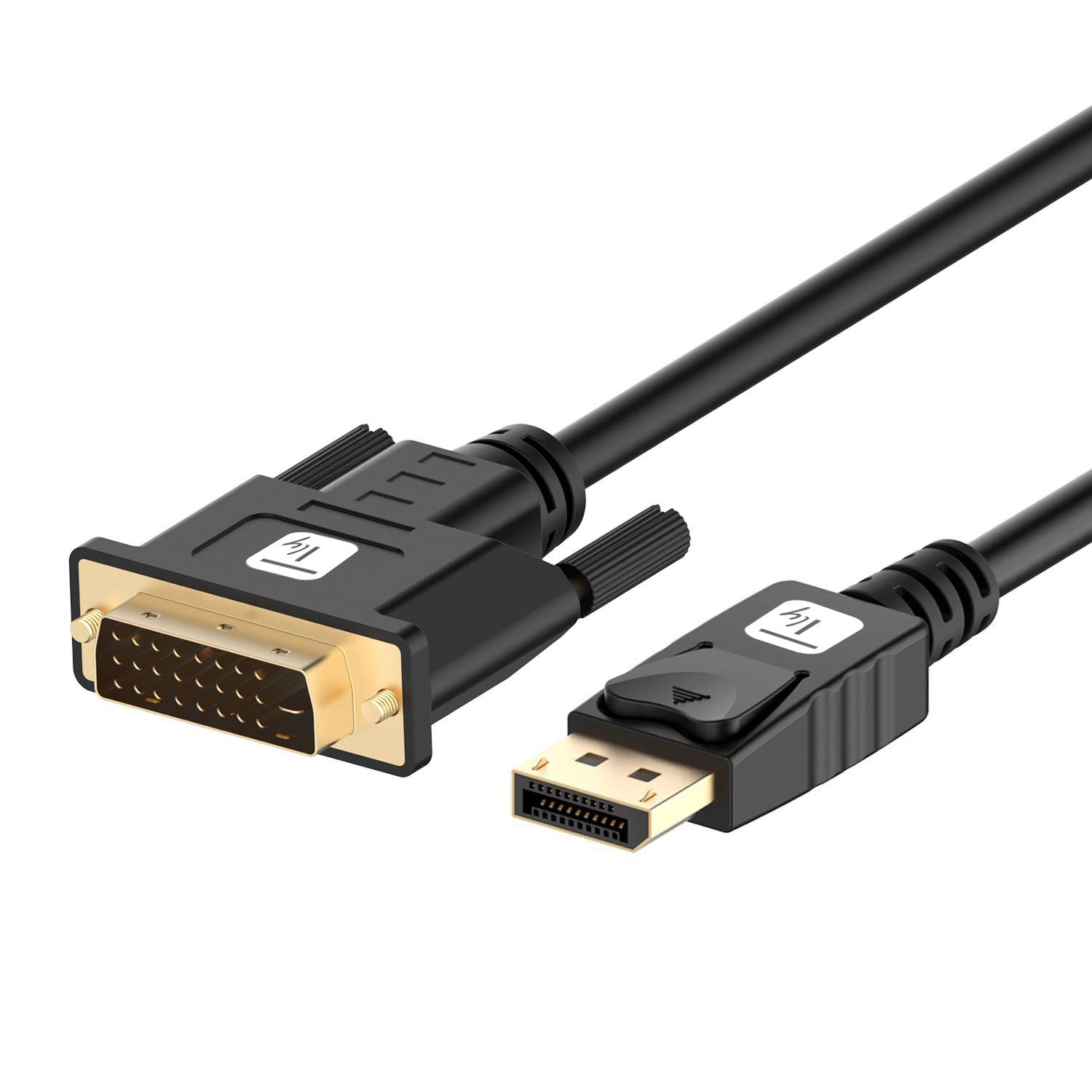 Cavo Monitor DisplayPort Maschio a DVI Maschio Passivo 1m Nero TECHLY