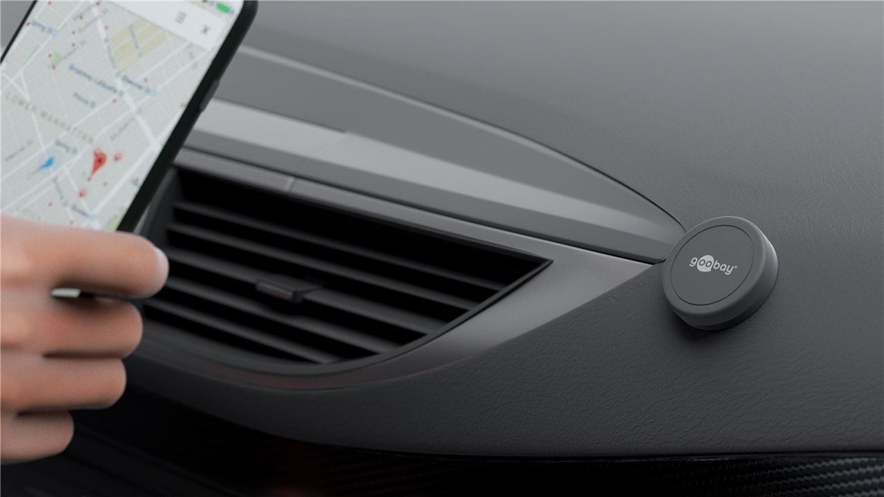 Supporto Magnetico Autoadesivo per Smartphone e Tablet Nero GOOBAY - immagine 6