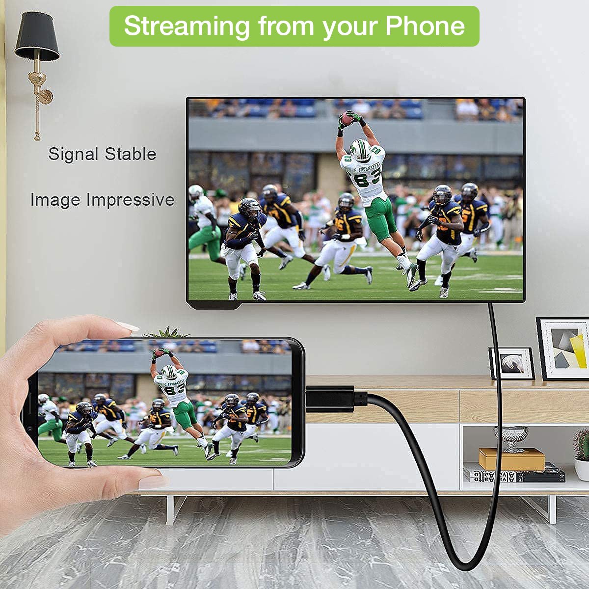 Cavo Adattatore USB-C™ Maschio a HDMI 2.0 4K Maschio 5m Nero TECHLY - immagine 7