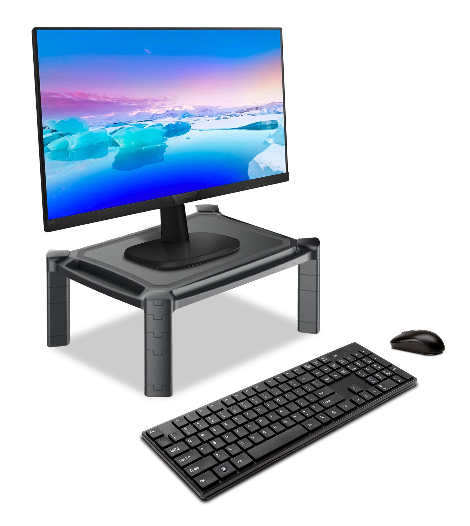 Supporto da Scrivania Monitor Notebook Laptop con Altezza Regolabile TECHLY - immagine 6