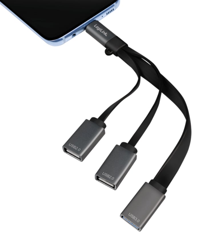 Hub Flessibile USB-C™ SuperSpeed 3 Porte USB3.0 A Femmina Nero LOGILINK - immagine 6