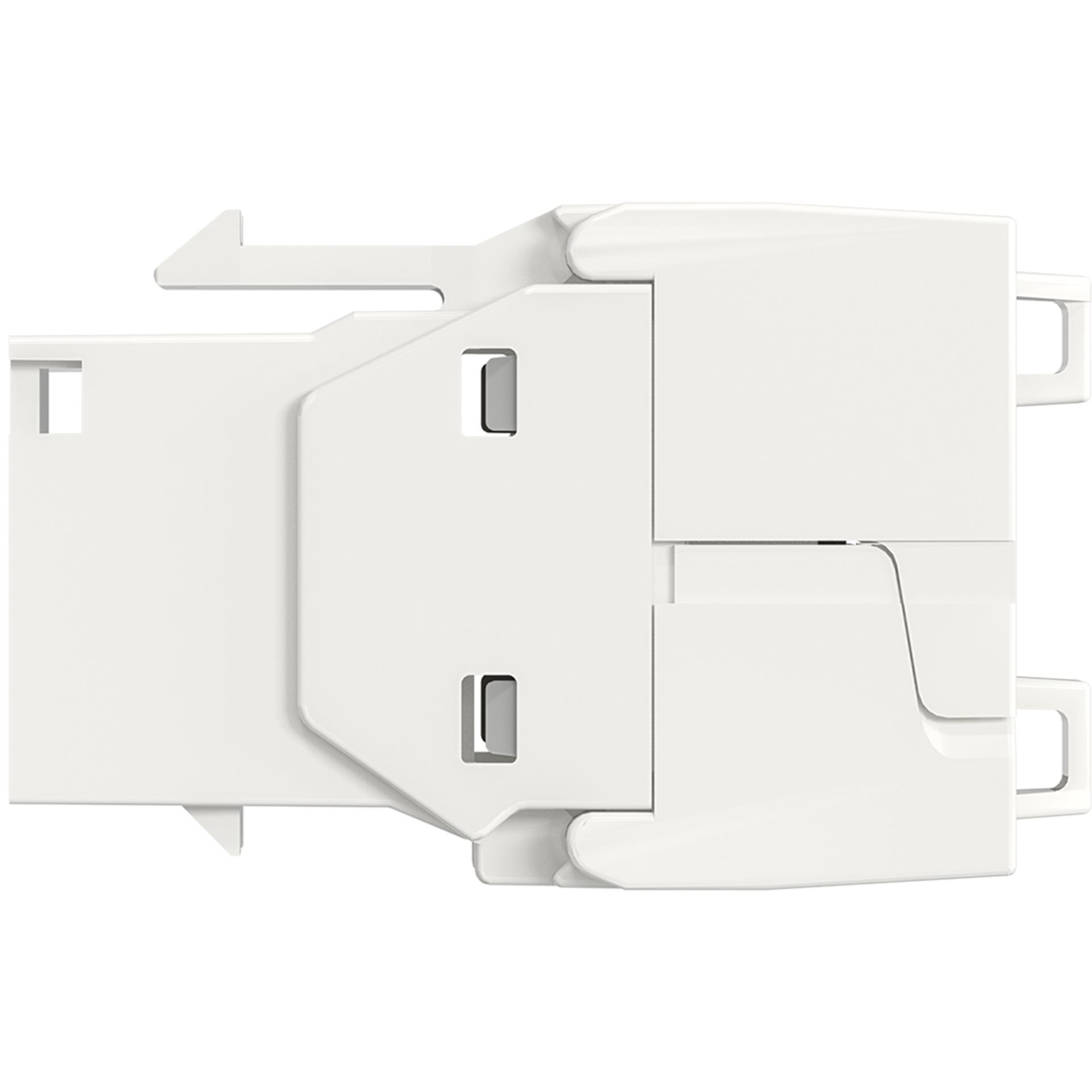Frutto Keystone Cat.6A UTP Bianco con tappo antipolvere OEM - immagine 5